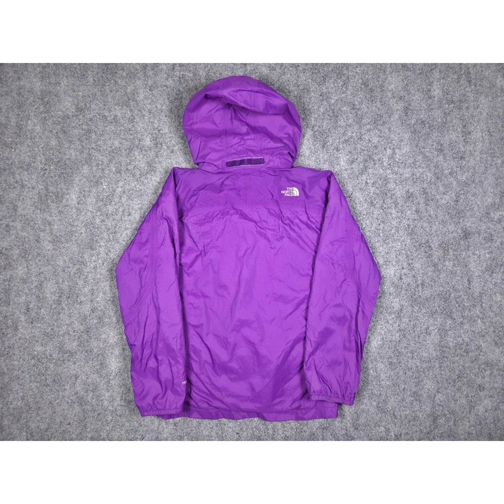 The North Face Rain Jacket Girls XL Purple HyVent Hooded Shell